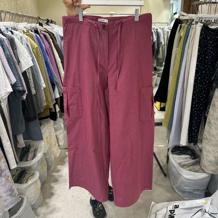 REFLAT韓國代購女士新品26夏季推薦時尚職業熱賣休閑褲口袋REFLAT休閑褲