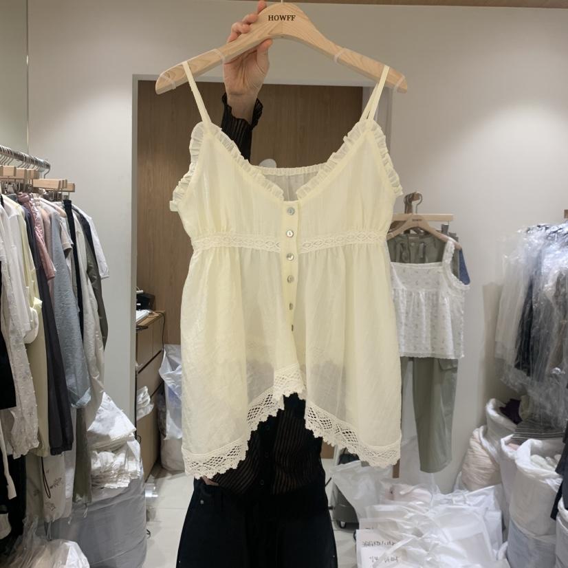 HOWFF韓國直郵女士新款熱賣26夏季時尚職業26春夏吊帶背心HOWFF吊帶/背心