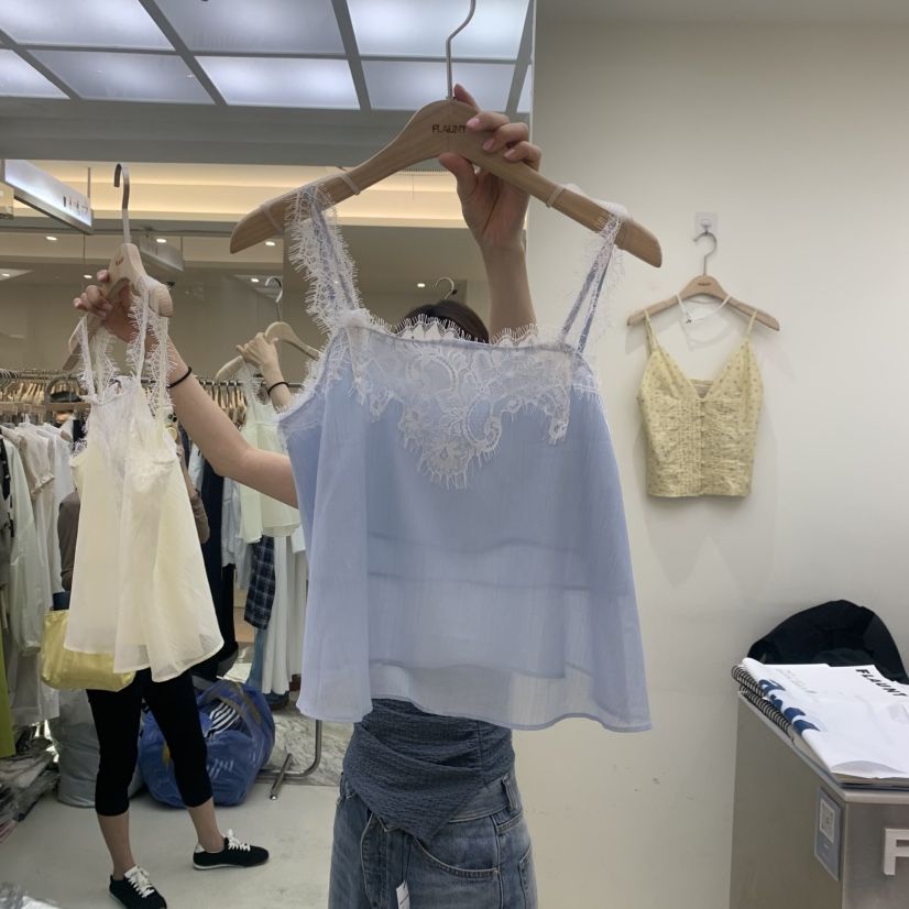 FLAUNT韓國代購女裝新款26夏季人氣26春夏推薦休閑吊帶背心FLAUNT吊帶/背心