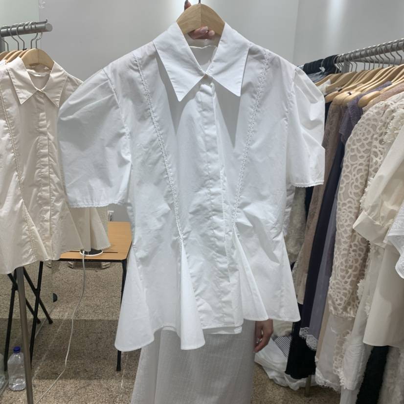 A東大門實拍韓國女士新款休閑26春夏26夏季推薦襯衫蕾絲衫A STORE襯衫/蕾絲衫