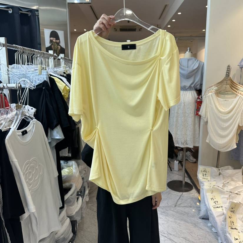 CHEAP-CHIC韓國直郵女裝新款人氣職業時尚休閑T恤寬松紐扣CHEAP-CHIC/CHARLES THE SECONDT恤