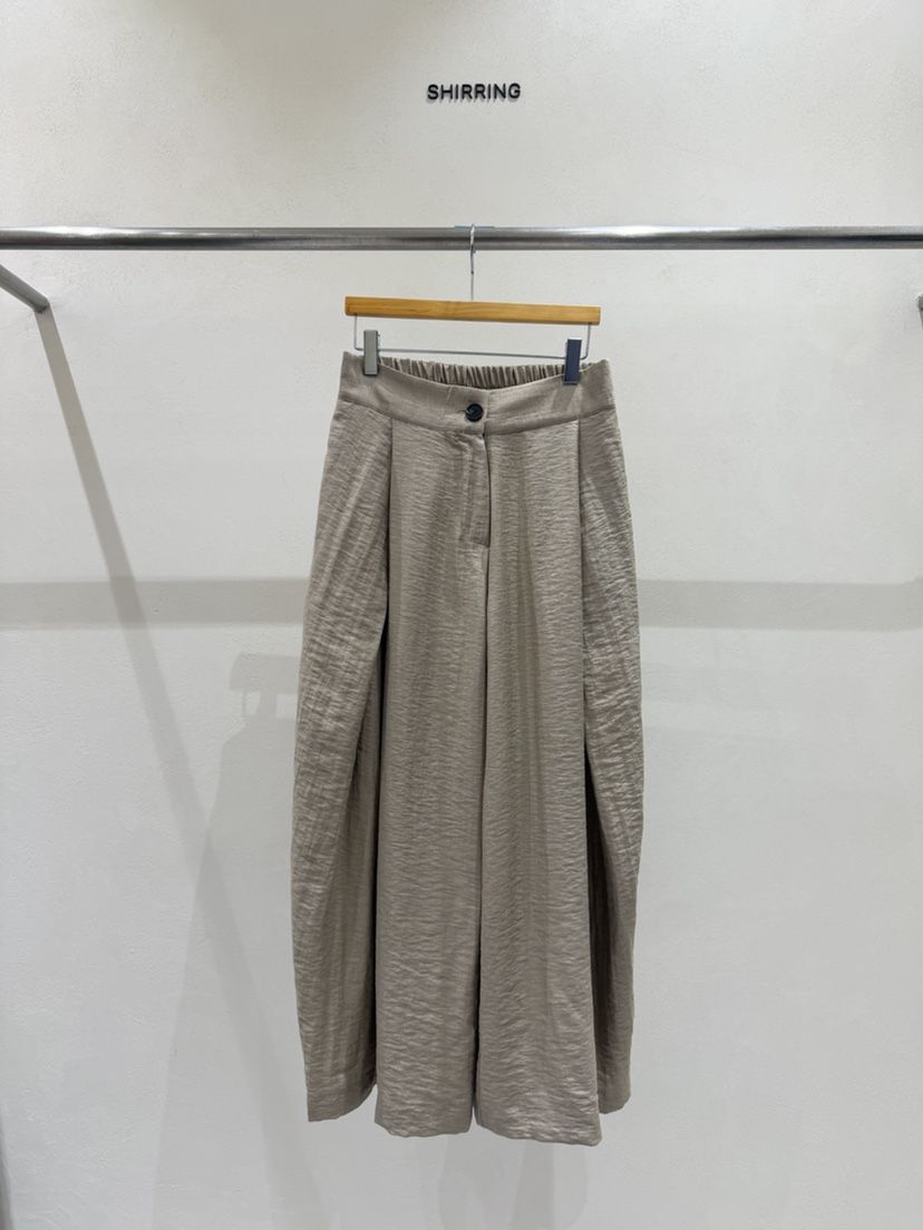 SHIRRING韓國直郵實拍女裝新品休閑26春夏時尚休閑褲亞麻布SHIRRING休閑褲