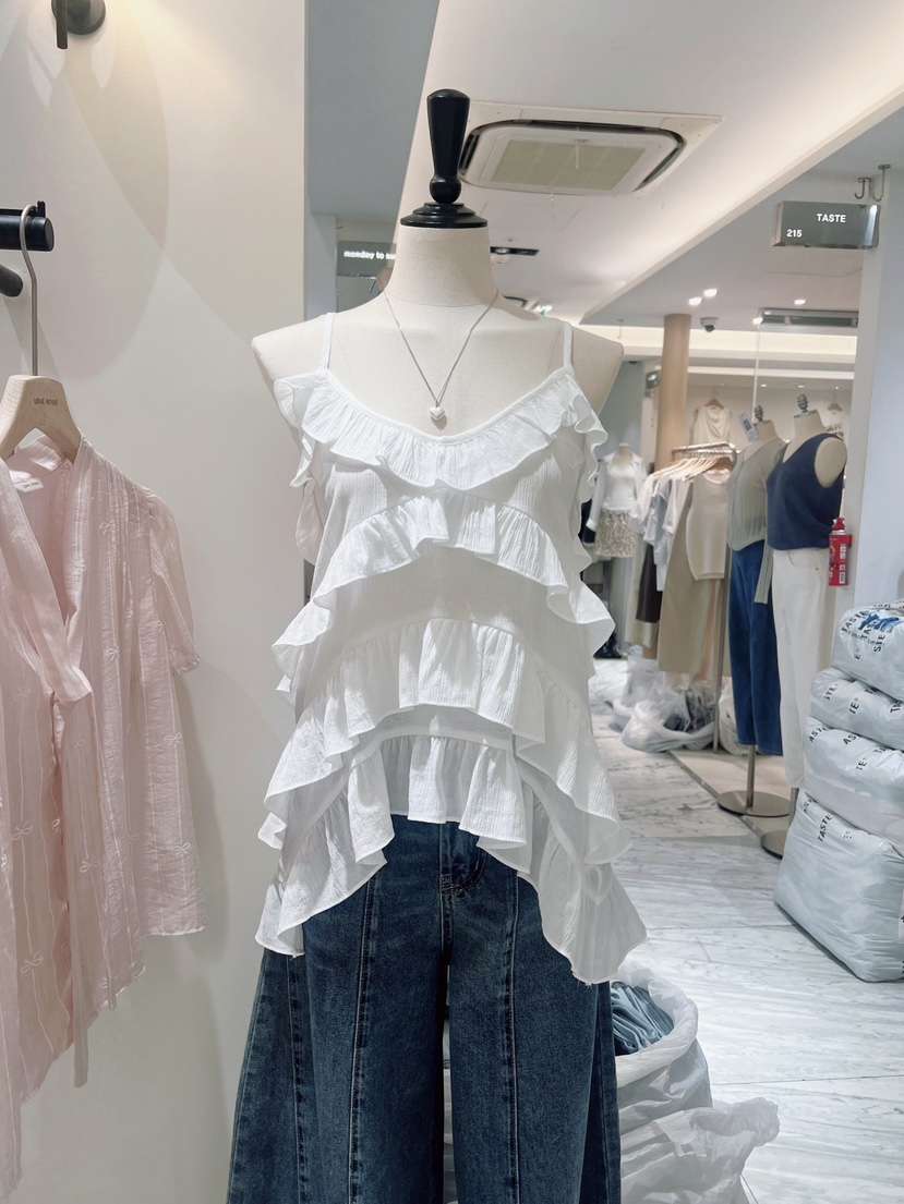 LOVE ROSIE東大門實拍韓國女裝新款26夏季吊帶背心層疊無袖LOVE ROSIE吊帶/背心