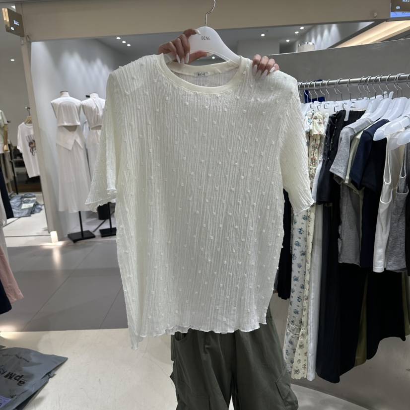 BENE韓國直郵實拍女裝新品職業時尚休閑人氣推薦26春夏T恤BENET恤