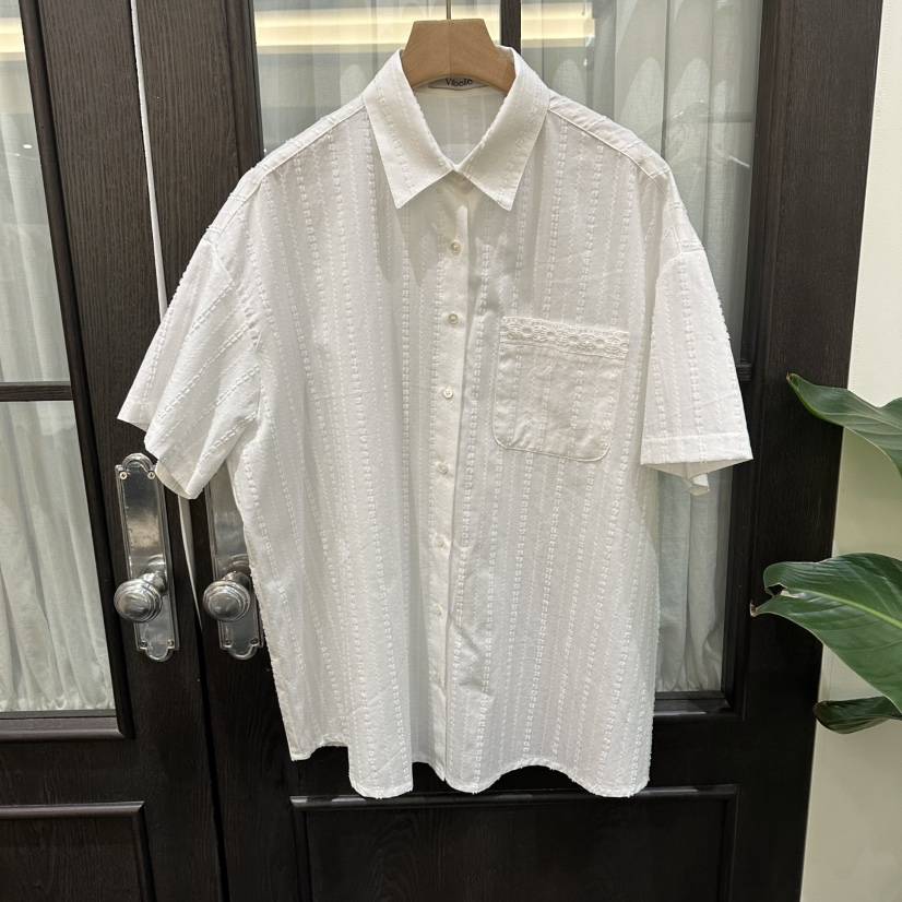 VIBELLE東大門實拍韓國女士新品熱賣休閑26春夏襯衫蕾絲衫SVIBELLE襯衫/蕾絲衫
