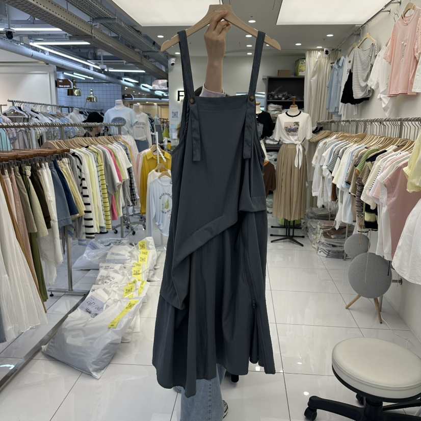 FLYFLY/LULULALLA/LIVE韓國東大門直郵女裝新品休閑連衣裙不含內搭帆布FLYFLY/LULULALLA/LIVE連衣裙
