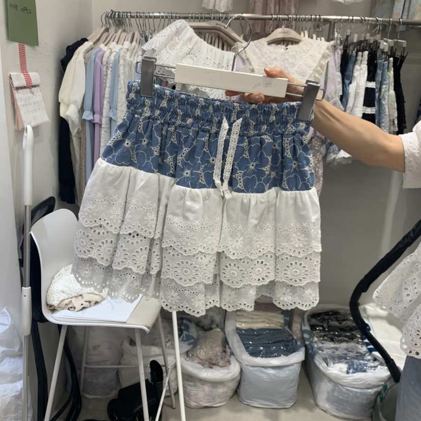 YARD韓國直郵女士新品休閑人氣26春夏職業推薦裙褲撞色層疊YARD裙褲