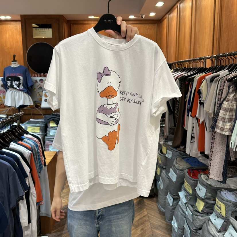 GARMENT-P韓國東大門代購女裝新品熱賣休閑時尚人氣T恤鴨GARMENTT恤
