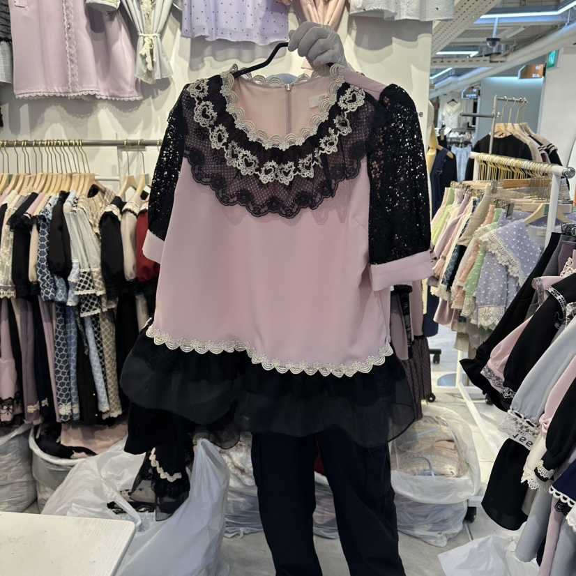 PAPA韓國直郵女裝新品推薦職業時尚熱賣休閑26春夏襯衫蕾絲衫Papaine/HALMADE襯衫/蕾絲衫