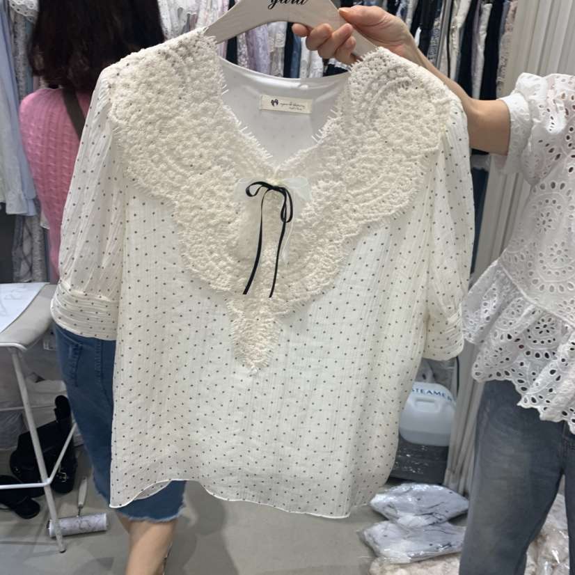 YARD韓國直郵女裝新品職業休閑人氣時尚26春夏襯衫蕾絲衫YARD襯衫/蕾絲衫