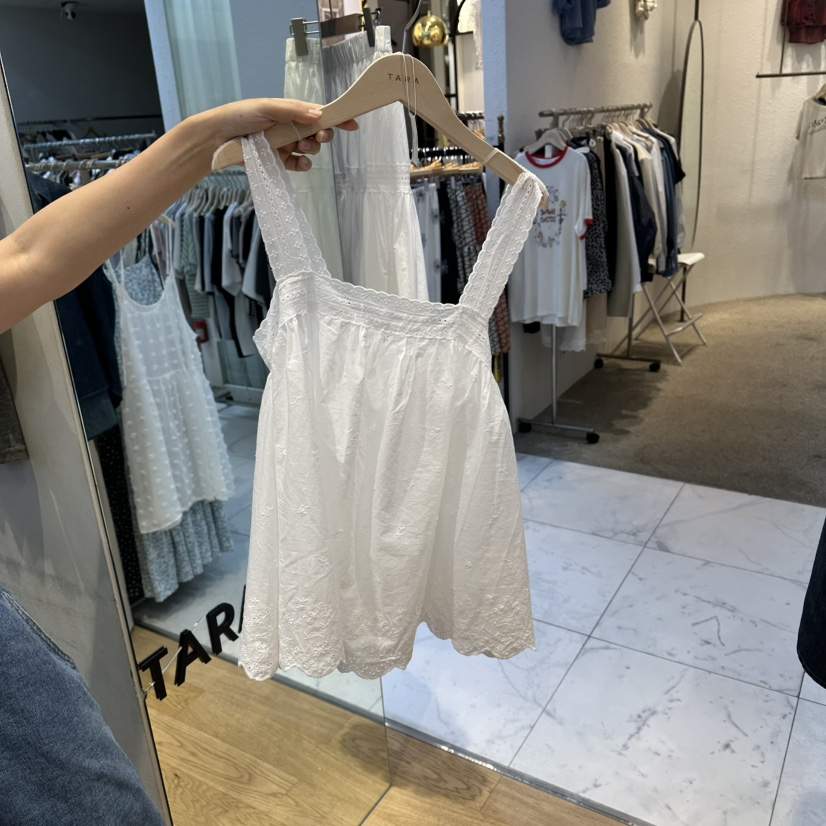 TARA韓國直郵女士新品26夏季時尚推薦休閑吊帶背心蕾絲無袖TARA吊帶/背心