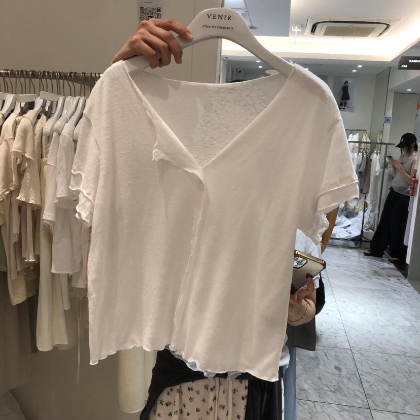 VENIR-a韓國直郵女裝新品26春夏人氣休閑職業推薦時尚T恤VENIR-aT恤