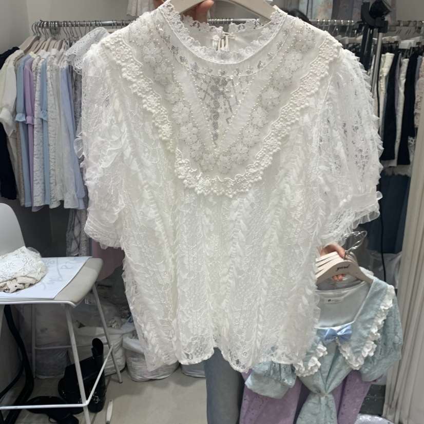 YARD韓國代購女士新款職業人氣熱賣休閑時尚26夏季襯衫蕾絲衫YARD襯衫/蕾絲衫
