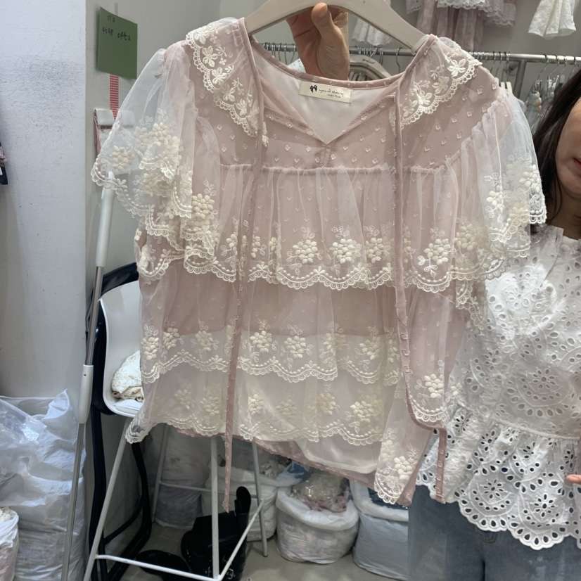 YARD東大門實拍韓國女士新品休閑26夏季熱賣推薦襯衫蕾絲衫YARD襯衫/蕾絲衫