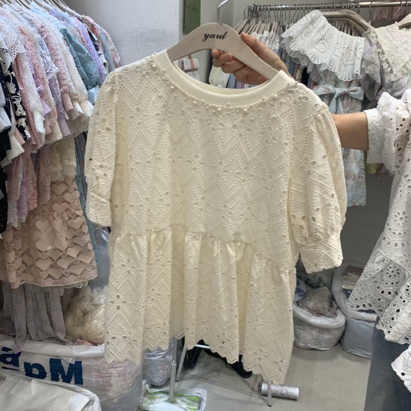 YARD韓國東大門代購女裝新品職業時尚26夏季人氣襯衫蕾絲衫YARD襯衫/蕾絲衫