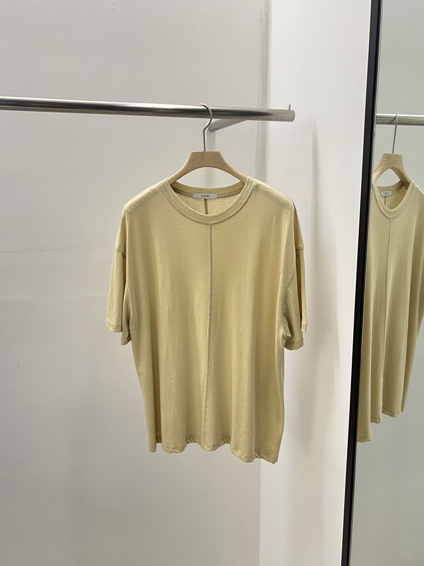 REGULARLY/PLACOR韓國直郵女士新品熱賣26夏季T恤亞麻布REGULARLY/PLACORT恤