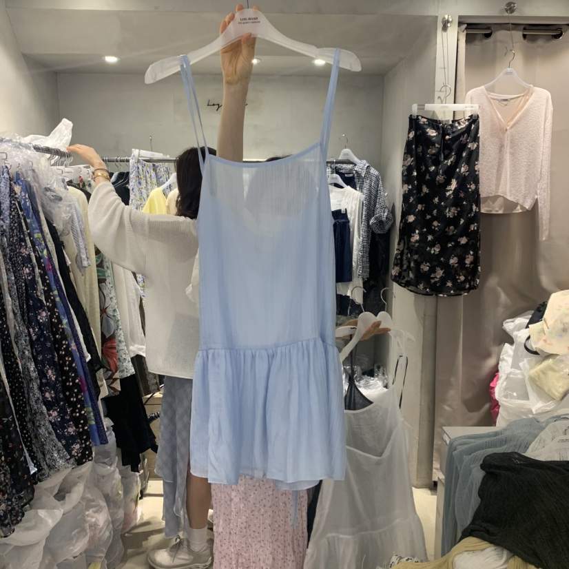LOGROAD韓國直郵實拍女裝新品時尚26春夏推薦休閑吊帶背心LLOG ROAD吊帶/背心