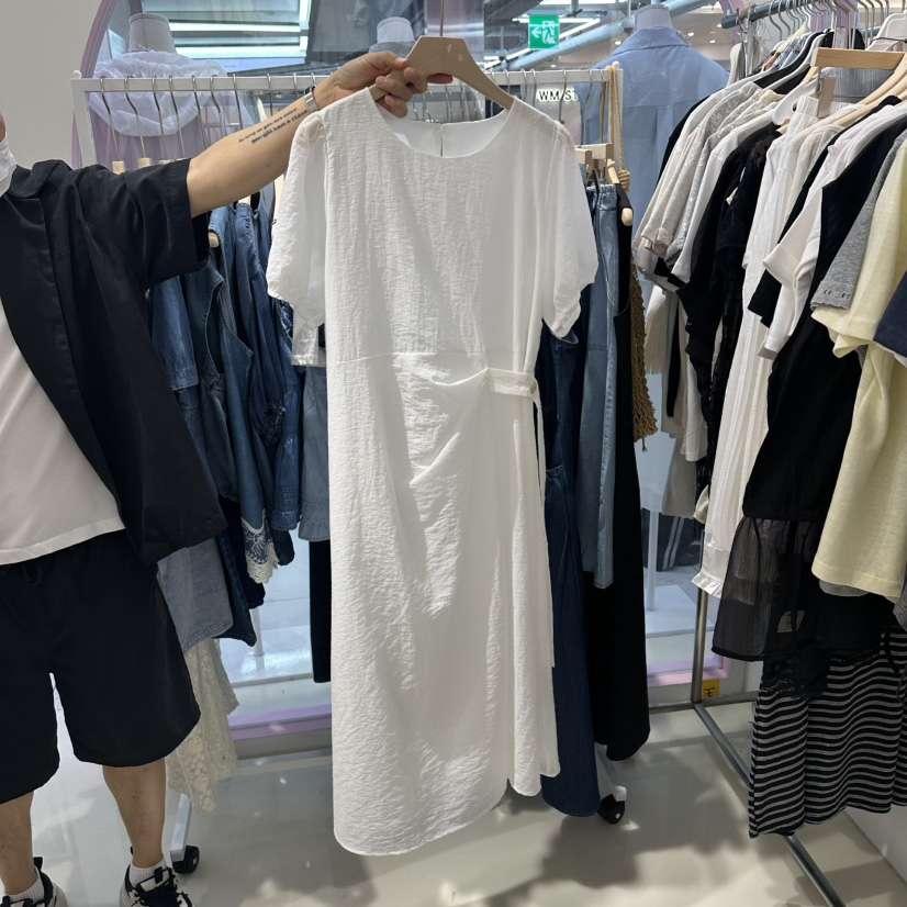 JH.STUDIO-Q韓國東大門直郵女士新品26春夏26夏季連衣裙紐扣JH.STUDIO-Q連衣裙