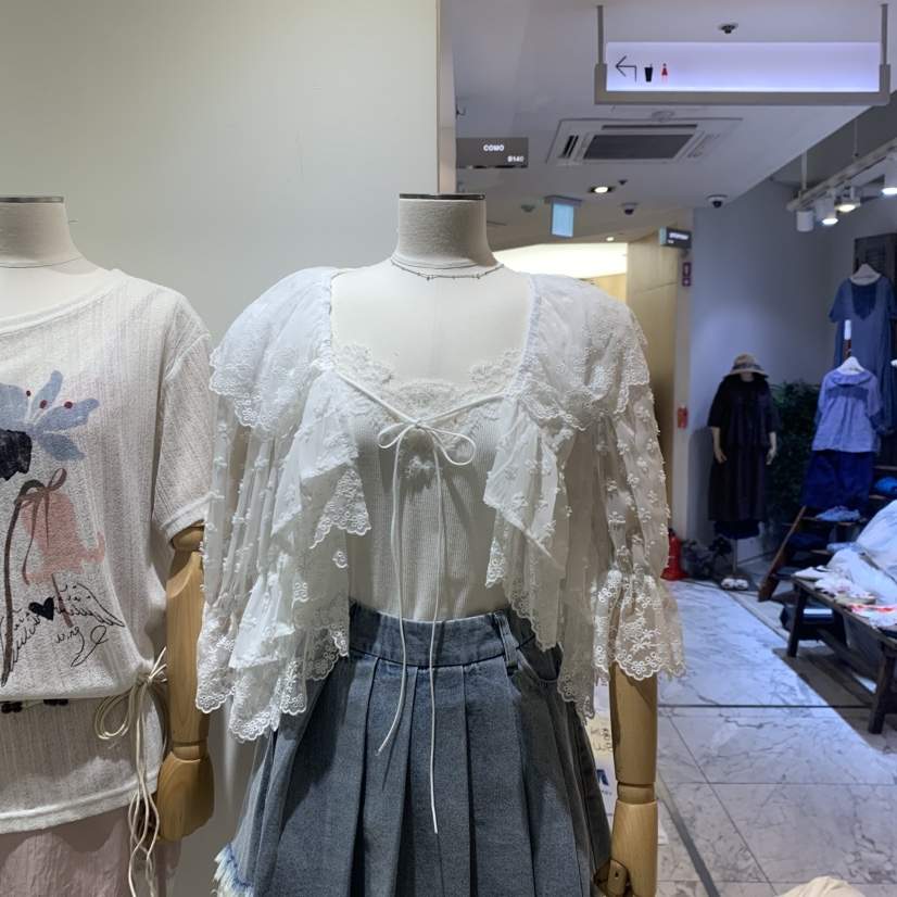 TYCHE韓國東大門直郵女裝新品推薦職業襯衫蕾絲衫不含內搭TYCHE襯衫/蕾絲衫