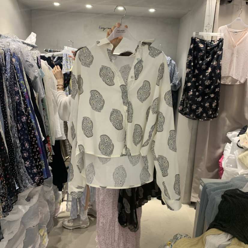 LOGROAD韓國東大門直郵女士新品26春夏熱賣人氣襯衫蕾絲衫LOG ROAD襯衫/蕾絲衫