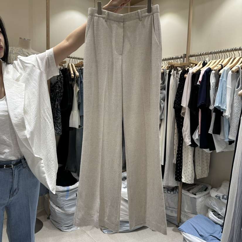 VINTAGE VIBE韓國代購女士新品推薦時尚熱賣休閑休閑褲亞麻VINTAGE VIBE休閑褲