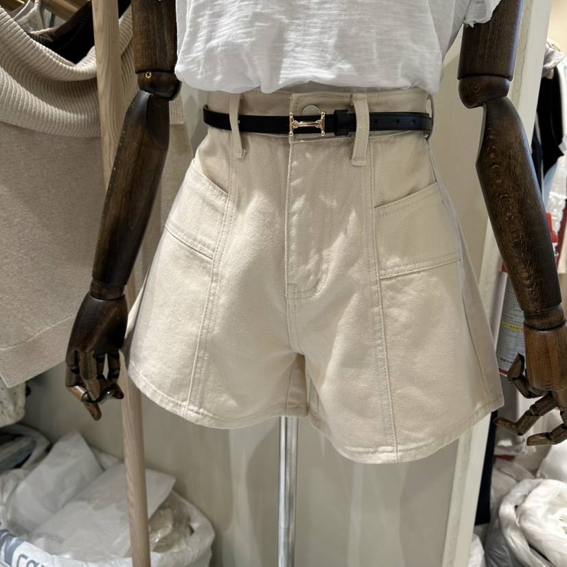 VINTAGE VIBE韓國直郵實拍女士新品熱賣休閑短褲不含腰帶VINTAGE VIBE短褲