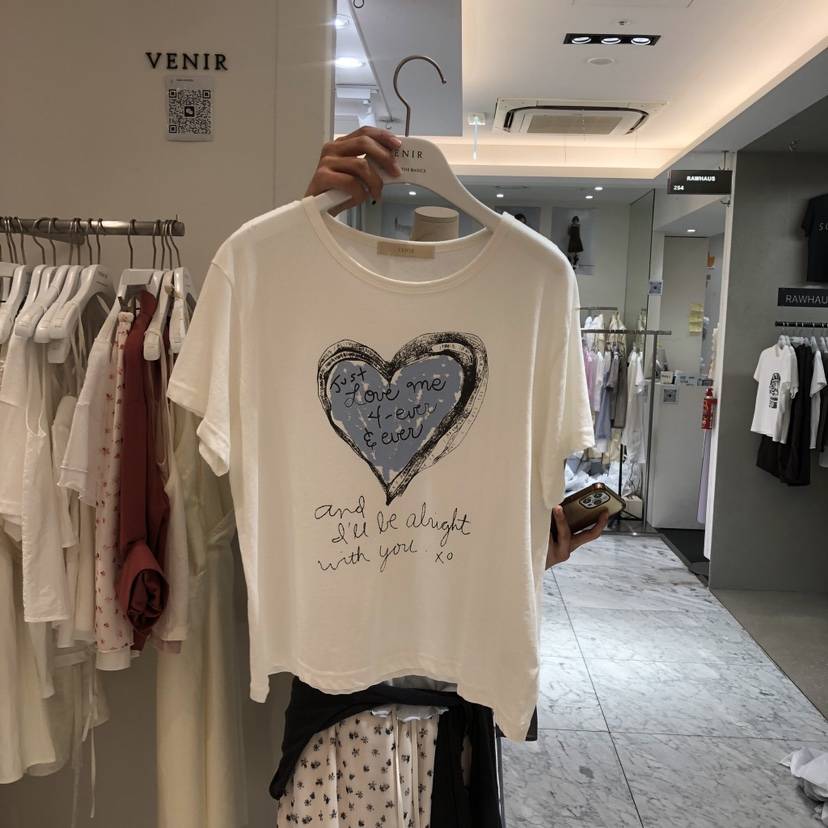 VENIR-a韓國東大門直郵女士新品26春夏時尚熱賣人氣T恤染色VENIR-aT恤