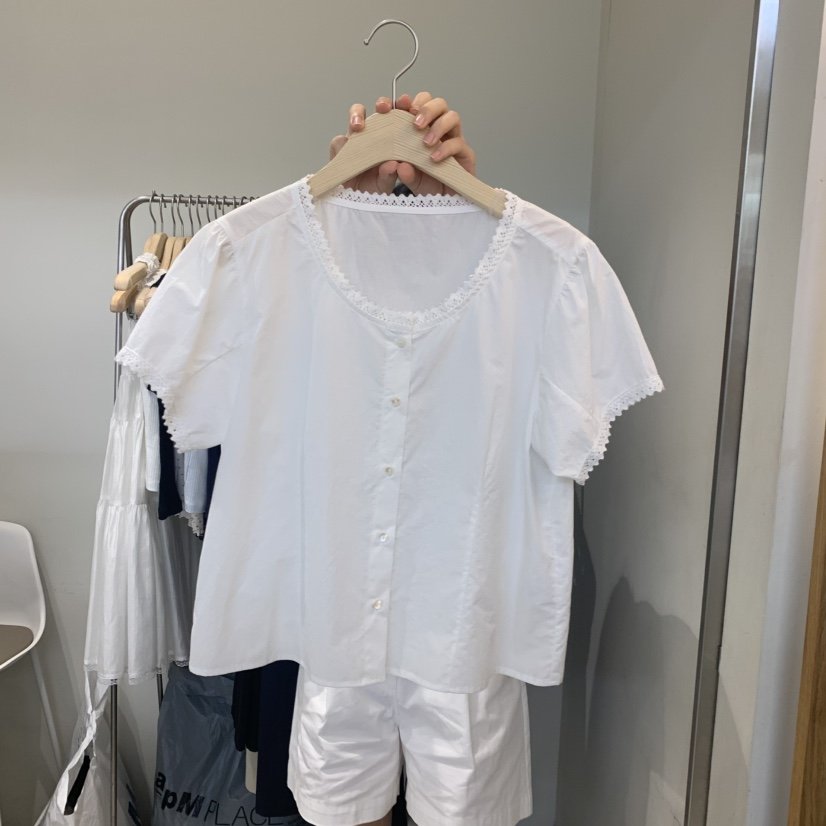 OUTRENE韓國東大門代購女士新品熱賣人氣推薦職業襯衫蕾絲衫OUTRENE襯衫/蕾絲衫