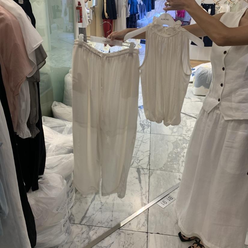 ALMOND韓國直郵女裝新款26春夏26夏季推薦休閑職業套裝套裝ALMOND套裝