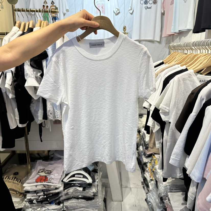 COCO HOLIC韓國代購女裝新品時尚休閑26夏季熱賣T恤紗布棉COCO HOLICT恤