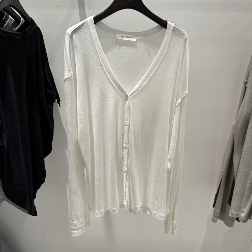 JANE BIRKIN韓國直郵實拍女士新品人氣26春夏長袖T恤開衫LJANE BIRKIN設計師品牌長袖T恤