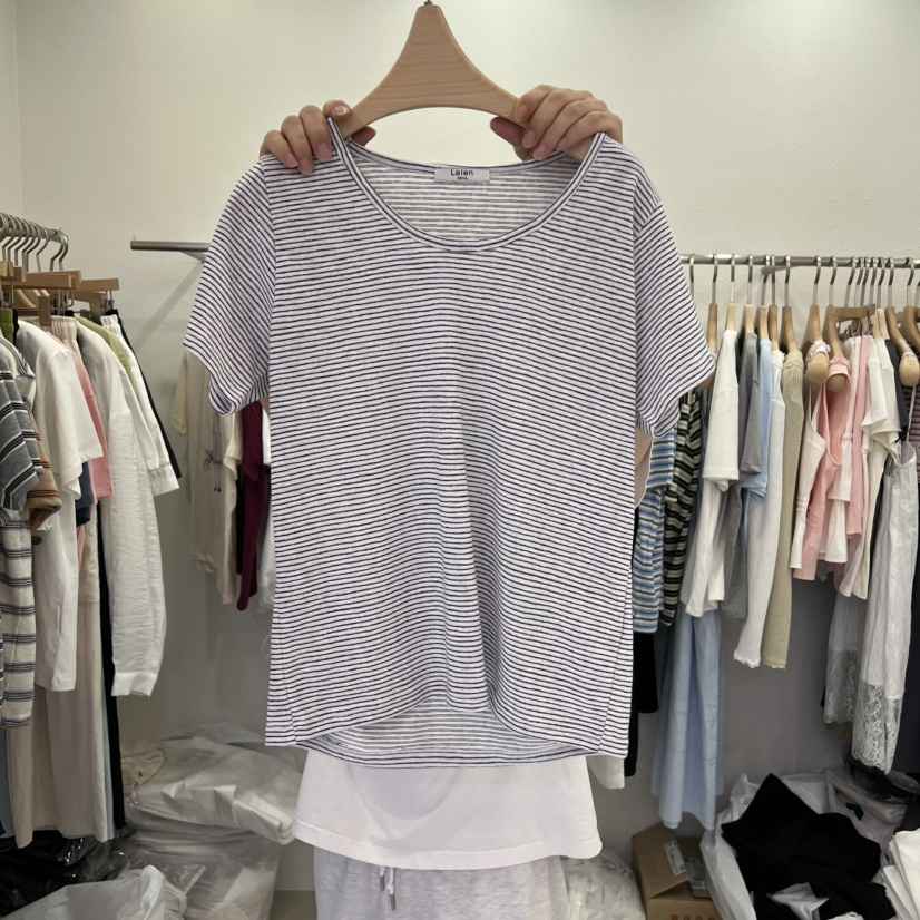 LELEN韓國東大門代購女士新品26夏季人氣時尚熱賣職業T恤LELENT恤