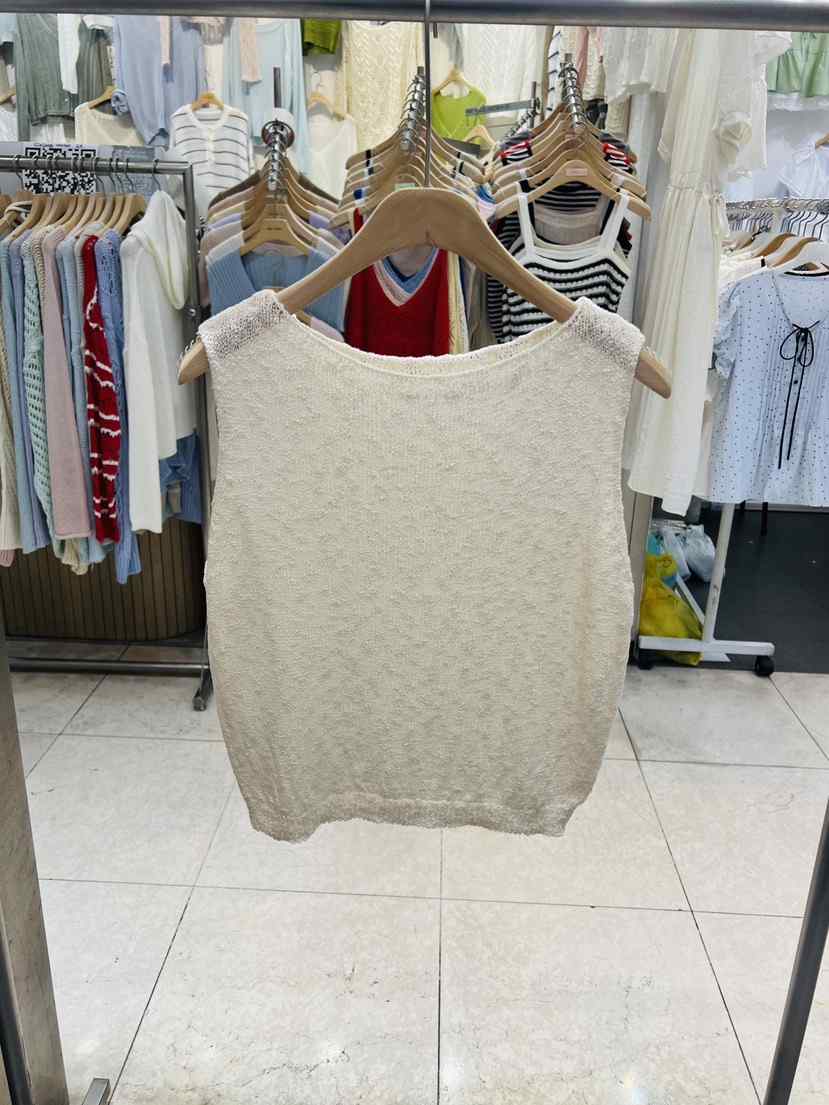 BLACK NOTE韓國東大門代購女裝新品推薦吊帶背心船領無袖BLACK NOTE吊帶/背心