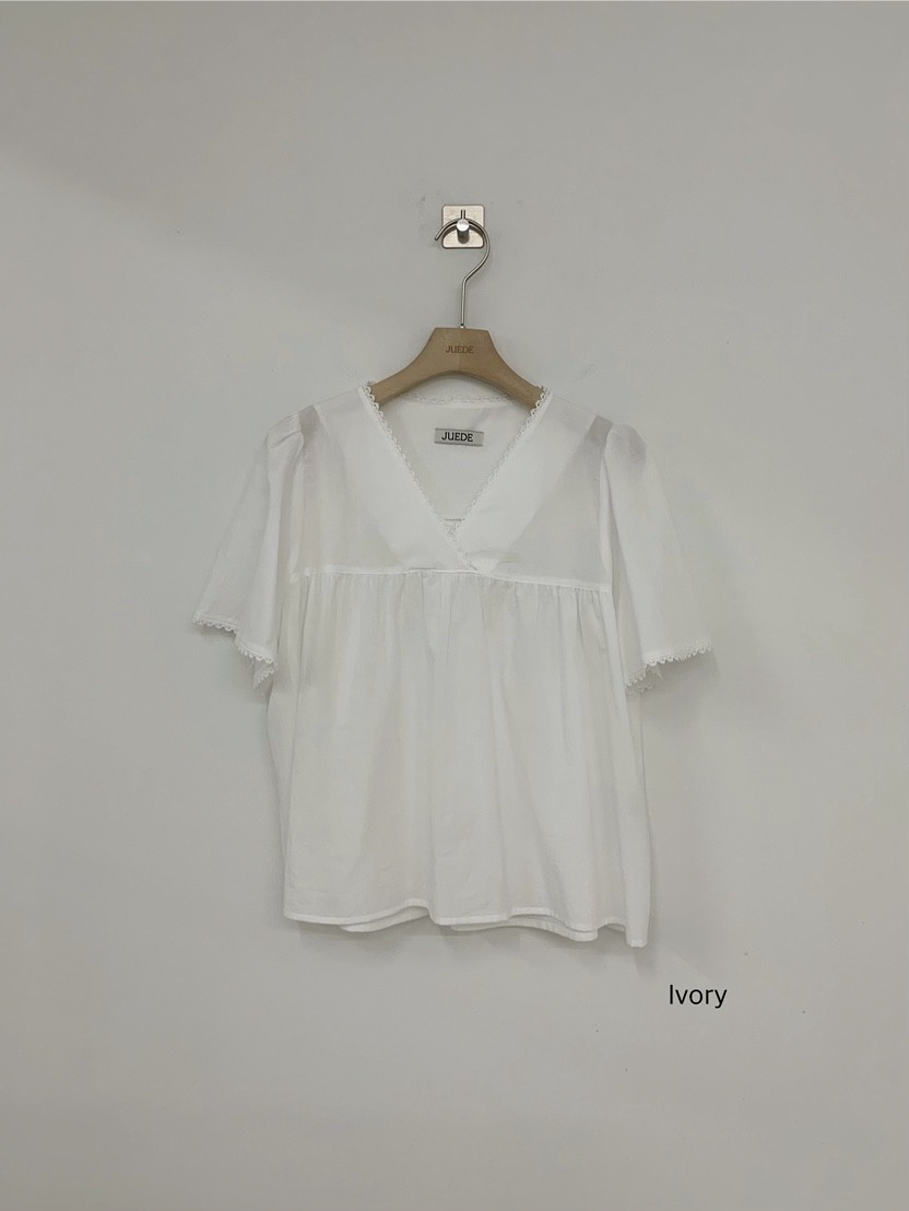 JUEDE韓國東大門直郵女士新品26夏季襯衫蕾絲衫LJUEDE襯衫/蕾絲衫