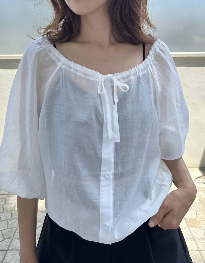 CLASSY-O韓國東大門代購女士新品職業襯衫蕾絲衫不含內搭透視褶皺CLASSY-O襯衫/蕾絲衫
