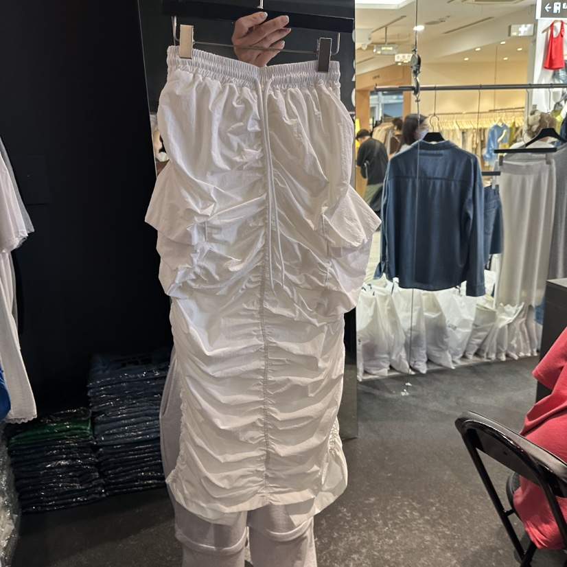 ELF-L韓國東大門直郵女士新品26夏季休閑推薦時尚長裙褶皺PROJECT ELF/ELF-L長裙