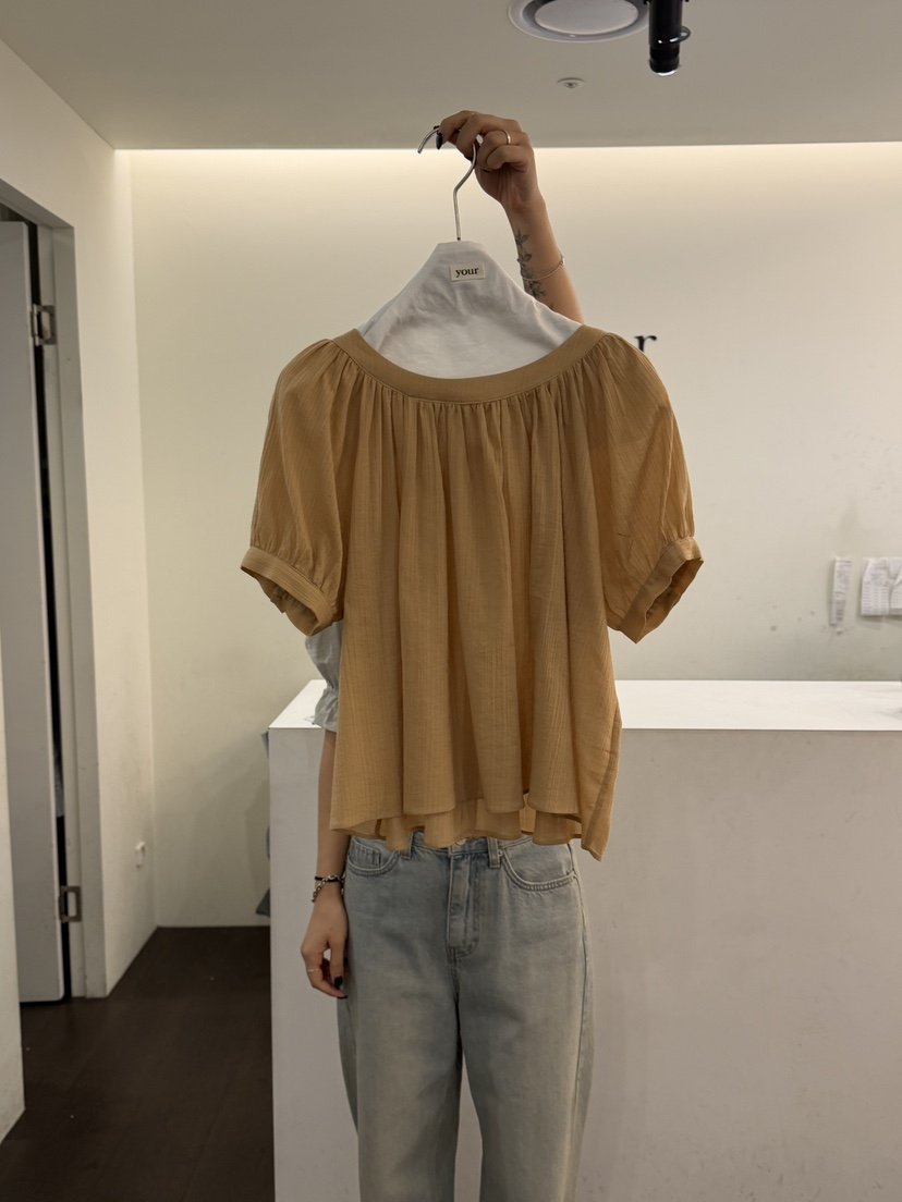 YOUR-P韓國直郵女士新品26夏季26春夏休閑熱賣襯衫蕾絲衫LYOUR-P襯衫/蕾絲衫