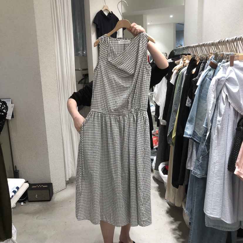 SSEMIENNE韓國直郵實拍女裝新品人氣26夏季26春夏連衣裙格紋SSENIQUE/SSEMIENNE連衣裙