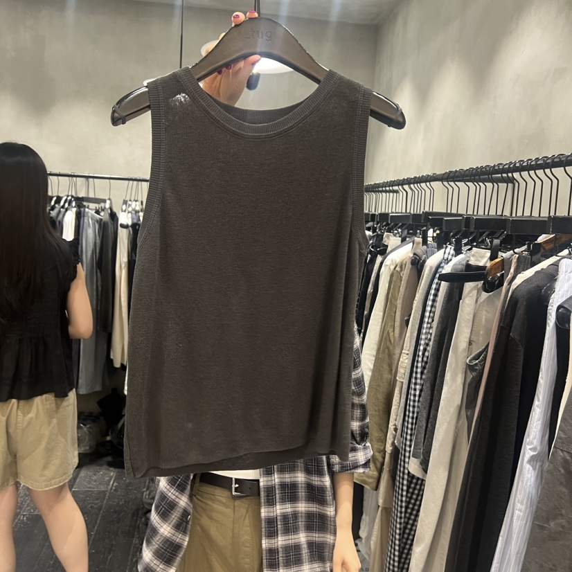 TUG韓國東大門代購女裝新品休閑熱賣職業吊帶背心棉質無袖TUG吊帶/背心