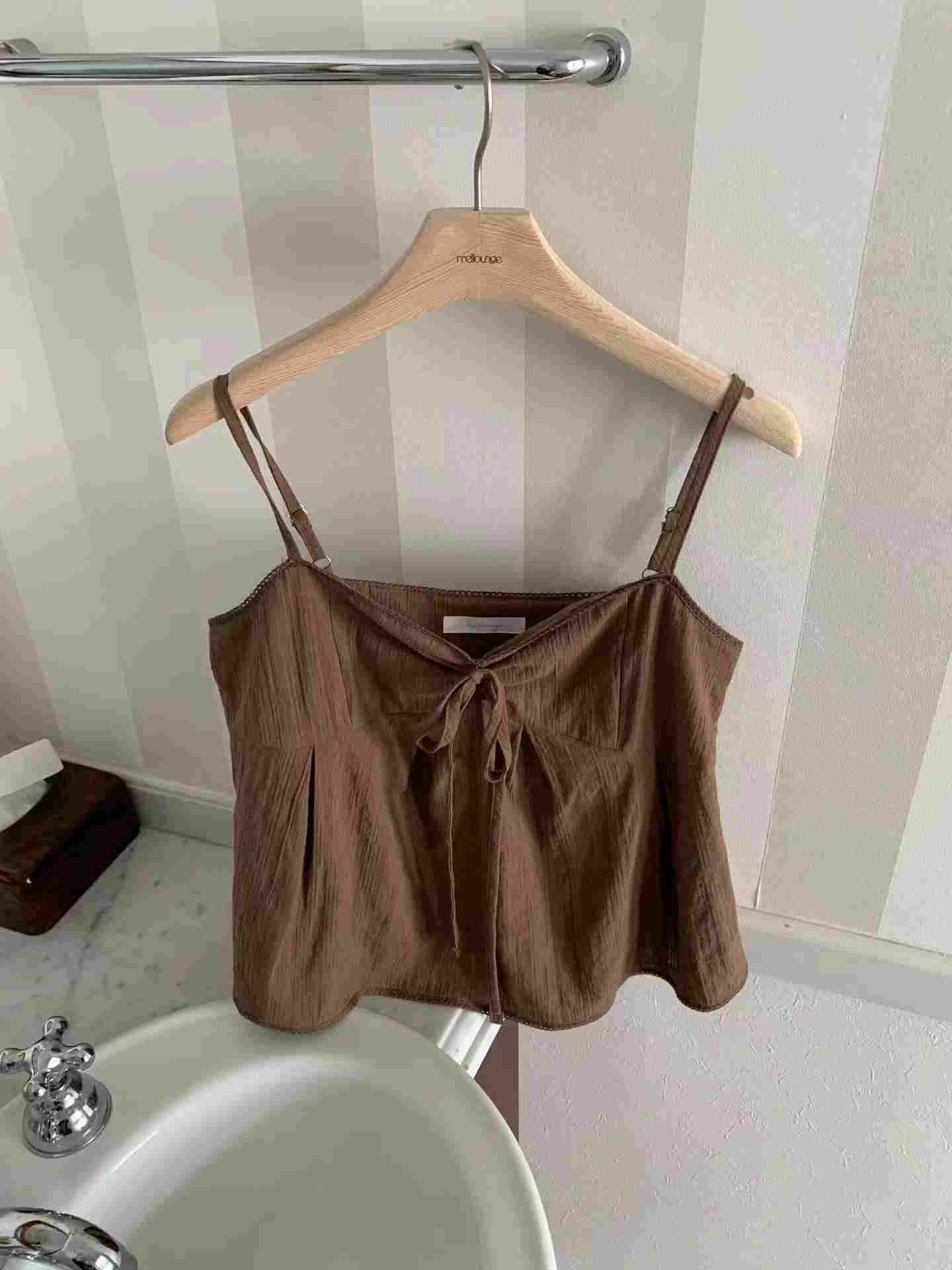 MELLOUNGE-멜라운지-T韓國代購女士新品26夏季吊帶背心MELLOUNGE-2件起吊帶/背心