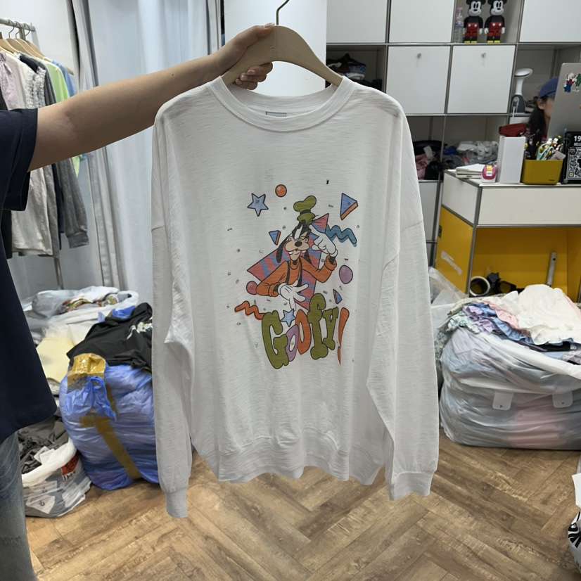 DE LINE韓國直郵女士新品休閑26夏季人氣職業熱賣長袖T恤DE LINE長袖T恤