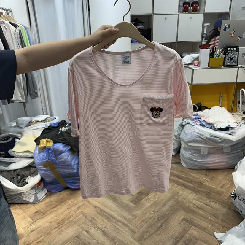 DE LINE東大門實拍韓國女士新品推薦時尚休閑26春夏T恤口袋DE LINET恤