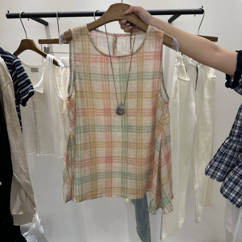 SIERRA韓國東大門直郵女裝新品熱賣26夏季休閑職業吊帶背心SIERRA吊帶/背心
