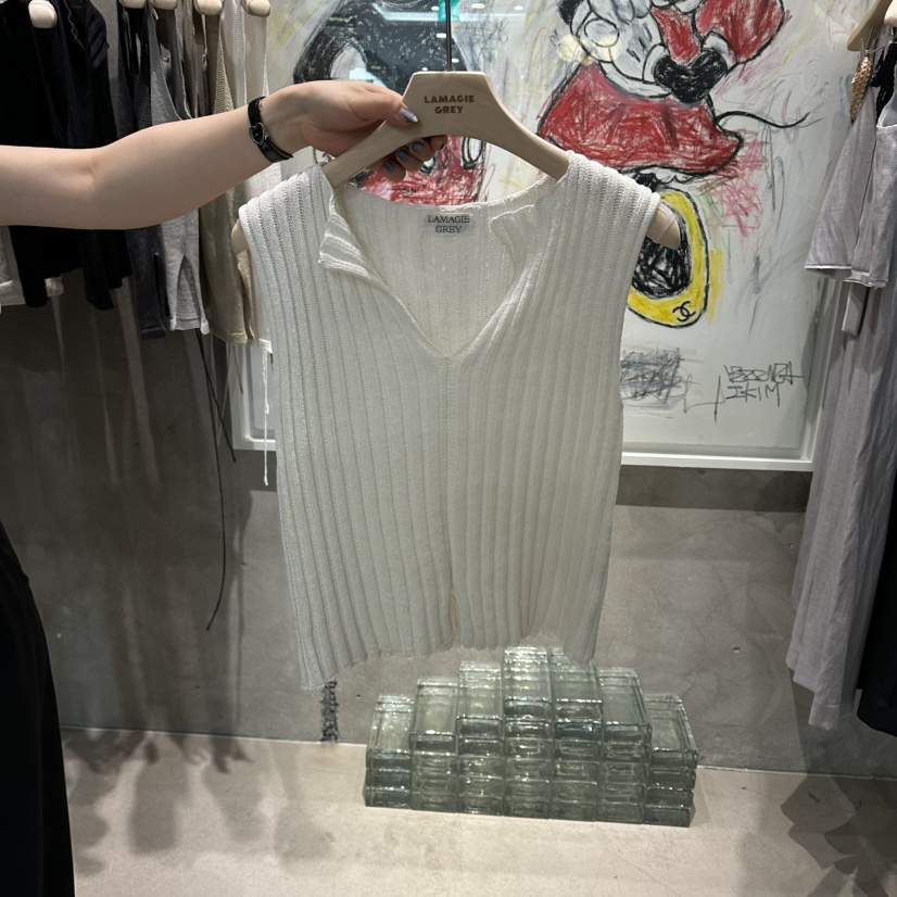 LAMAGIEPIE/LAMAGIE GREY韓國直郵實拍女士新品休閑吊帶背心LAMAGIEPIE/LAMAGIE GREY吊帶/背心
