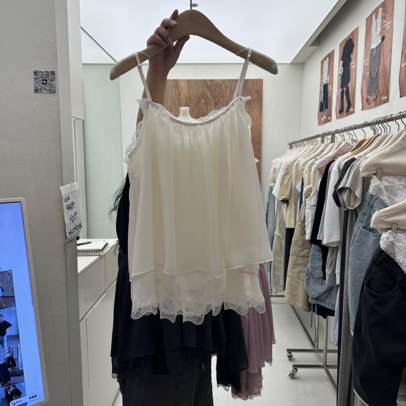 CHAV韓國東大門直郵女裝新款26夏季休閑職業時尚吊帶背心LCHAV吊帶/背心