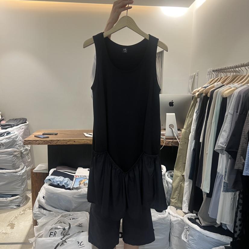 FRIC韓國東大門代購女士新品休閑熱賣時尚人氣連衣裙撞色FRIC連衣裙
