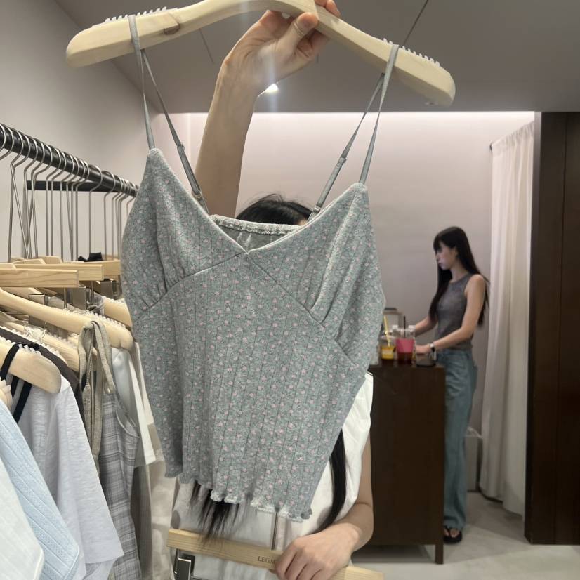 LEGACY韓國東大門直郵女士新款26春夏時尚吊帶背心小花無袖LEGACY吊帶/背心