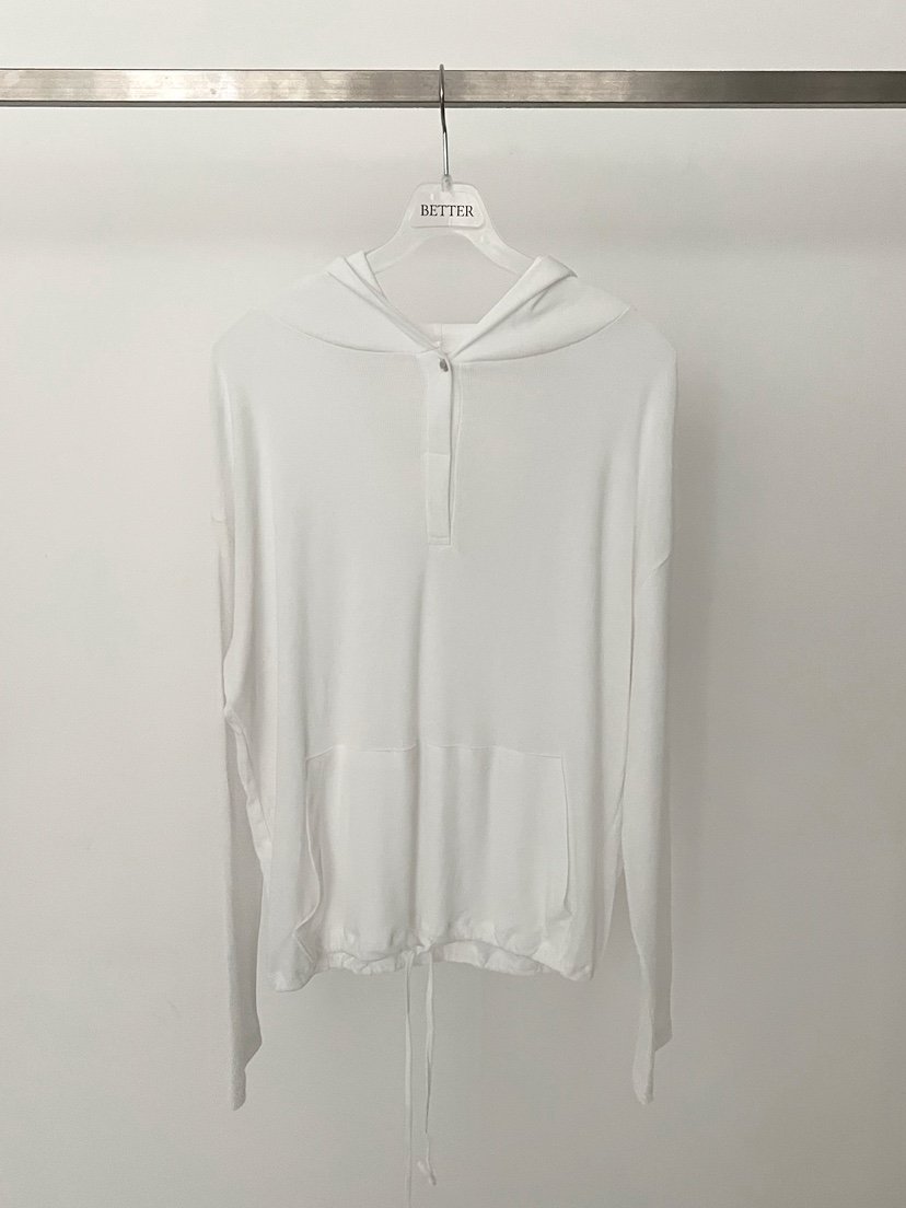 BETTER東大門實拍韓國女士新品26夏季熱賣長袖T恤連帽衫透明BETTER長袖T恤