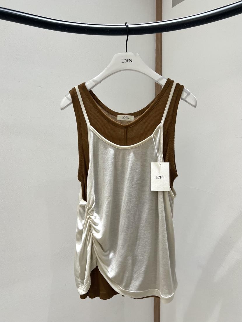 LOFN韓國東大門代購女裝新款26春夏職業熱賣時尚吊帶背心LOFN吊帶/背心