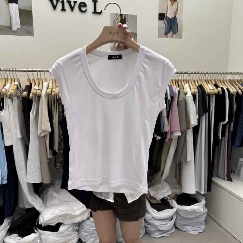 VIVEL韓國直郵實拍女裝新品人氣時尚休閑熱賣推薦26夏季T恤VIVE LT恤